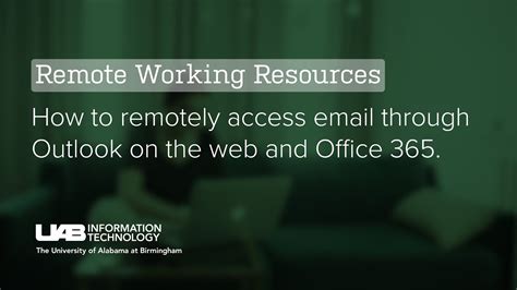 How to access your Office 365 email remotely .